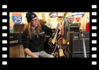 Mike Hickey plays a 1960 Gibson Les Paul Standard "Black Burst" at Rumble Seat Music Southwest