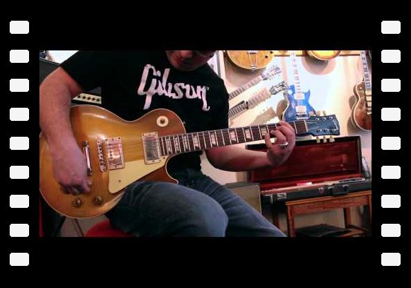 Mike Araiza plays a 1959 Gibson Les Paul Standard at Rumble Seat Music Southwest